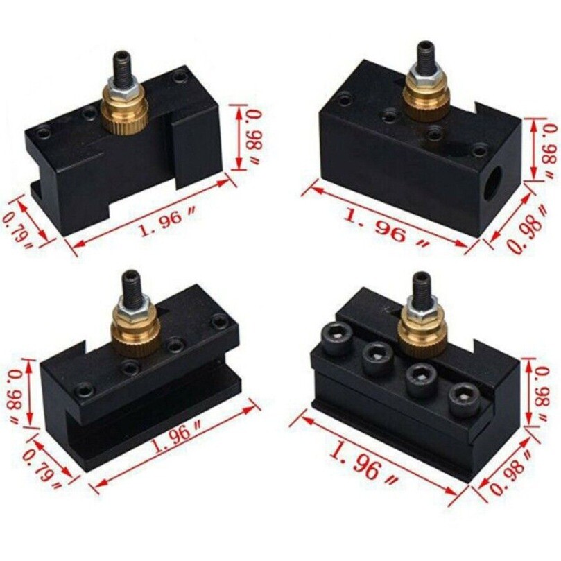 10 PCS Tooling Package Lathe Change Tool Post & Holders Multifid Tool