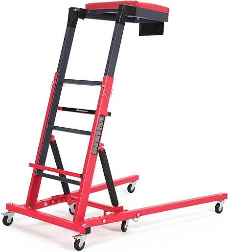 400LBS 48"-66" Automotive Engine Creeper Engine Creeper Workshop Creeper Red