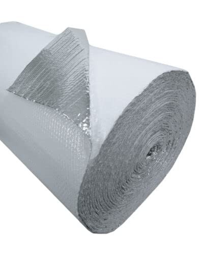 REFLECTIX 48" x 10' Double Bubble White Reflective Foil Silver/White