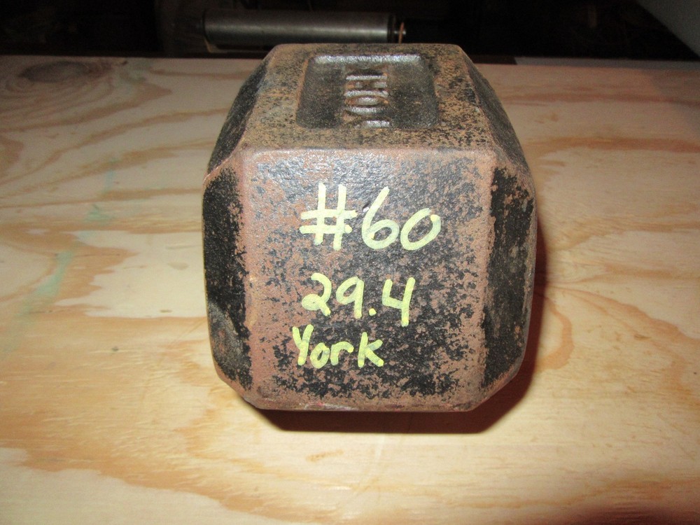 YORK Hex Half 60 Pound Blob Grip YORK Side