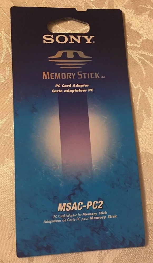 Sony PC Card Adaptor For Memory Stick Instructions Only