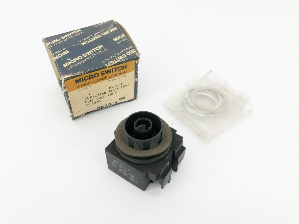 New Micro Switch PTL2111 Indicator Light Module 120V - No Bulb