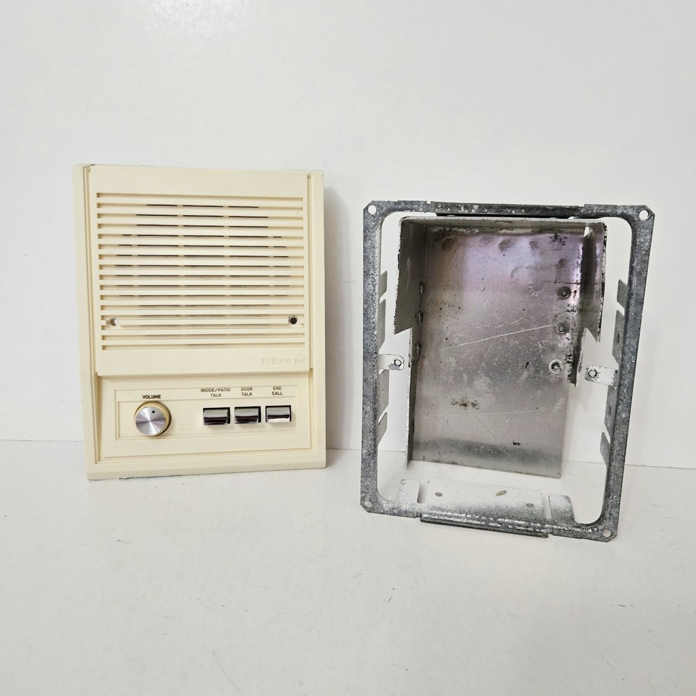 VTG Nutone Scovill Intercom Speaker & Metal Wall Insert E1170 * Read