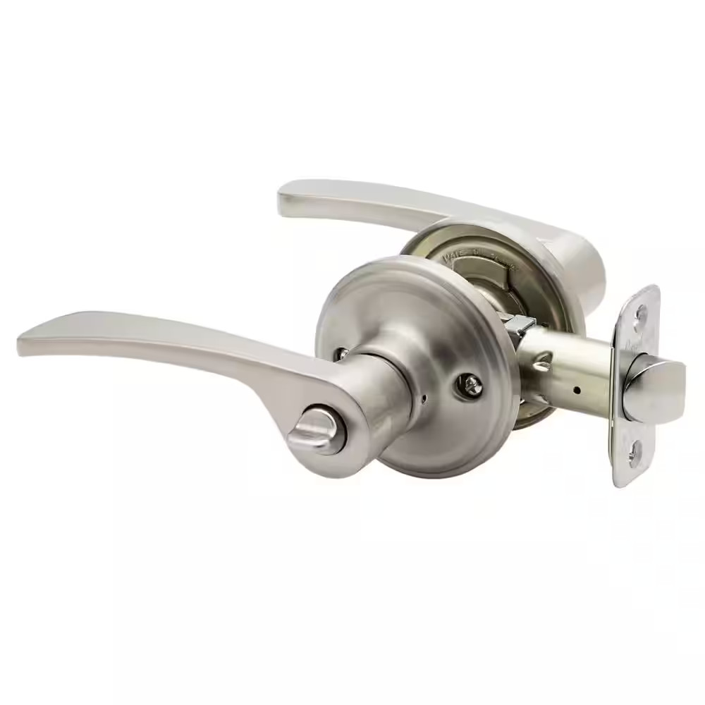 Scandinavian Kash Satin Stainless Bed/Bath Door Handle