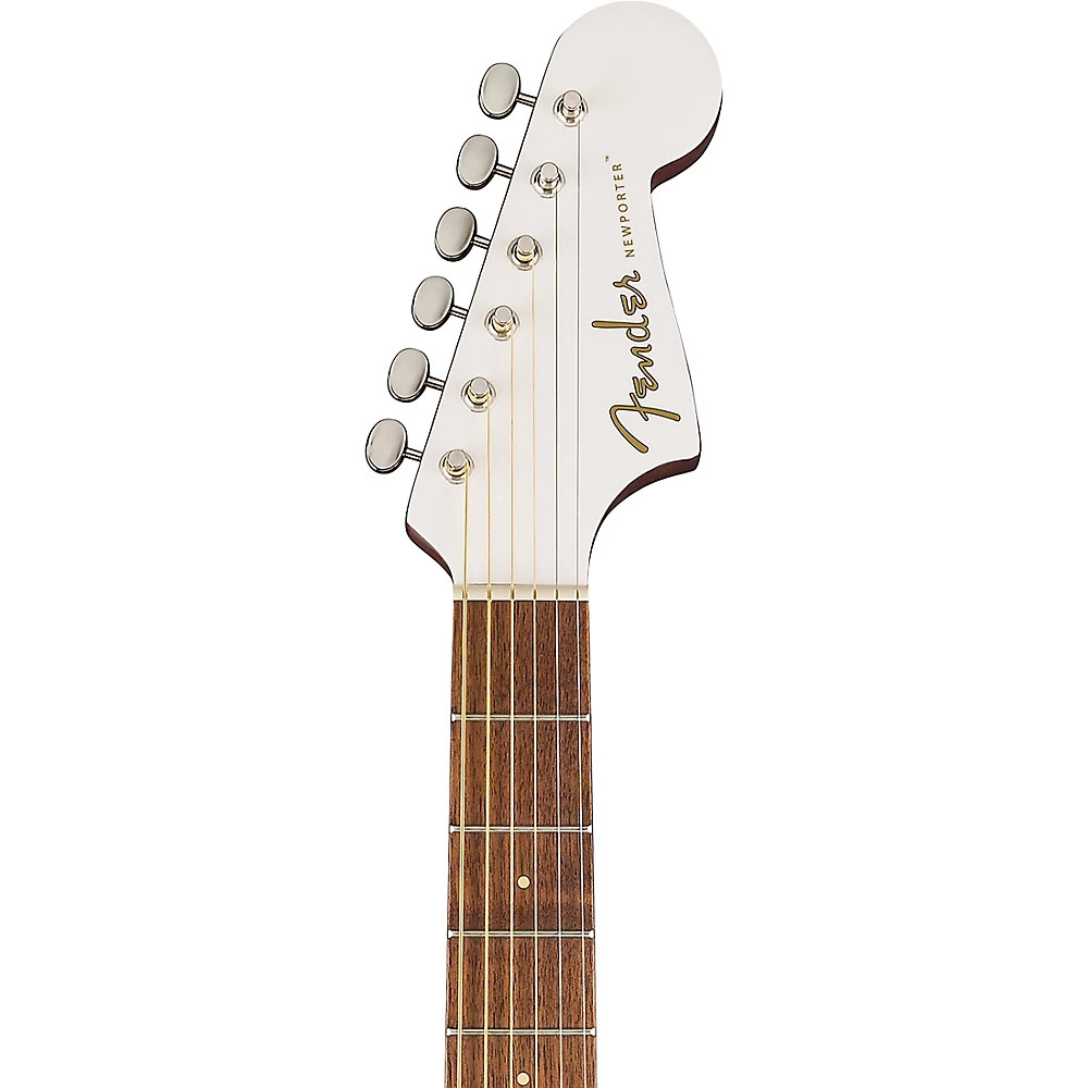 Fender Newporter Player Limited-Edition Acoustic-Electric Guitar Arctic White