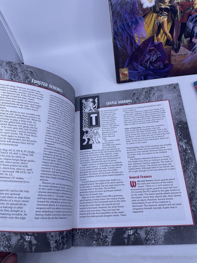 Ravenloft From the Shadows 9375 w/Map Adventure Module Dungeons & Dragons DnD