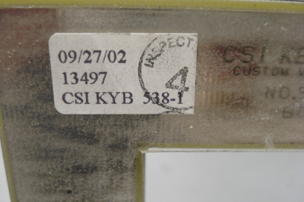 USED CSI KEYBOARDS 53801 REV-B BOTTOM RR