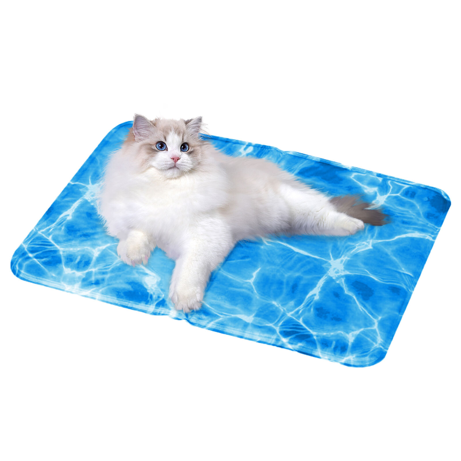 Pet Cooling Gel Mat Self Cooling Cushion Pad Summer Hot Weather Sleeping Bed Dog