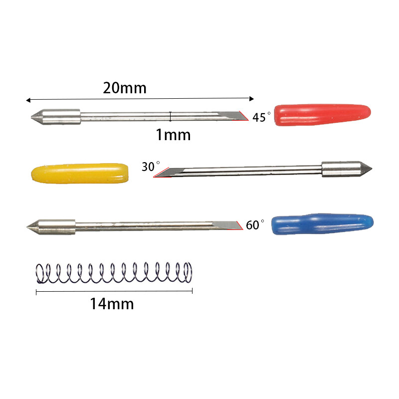 5Pcs 60° HQ Graphtec CB 09 Blades for Vinyl Cutter Cutting Plotter with Spring