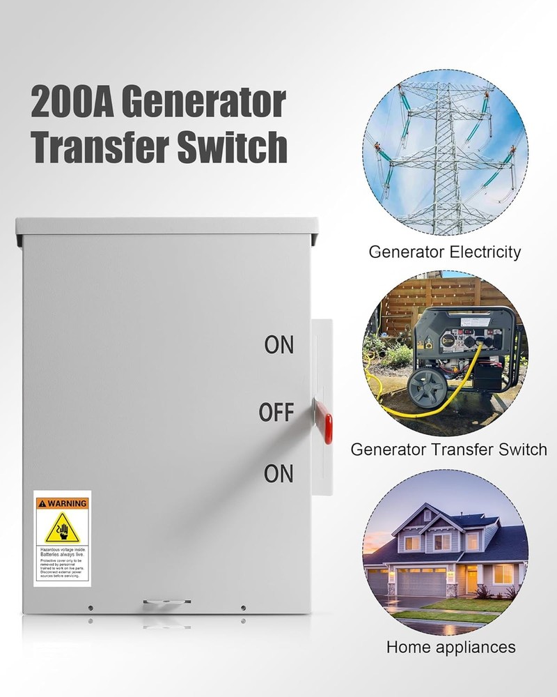 200 Amp 3P Transfer Switch NEMA 3R Outdoor