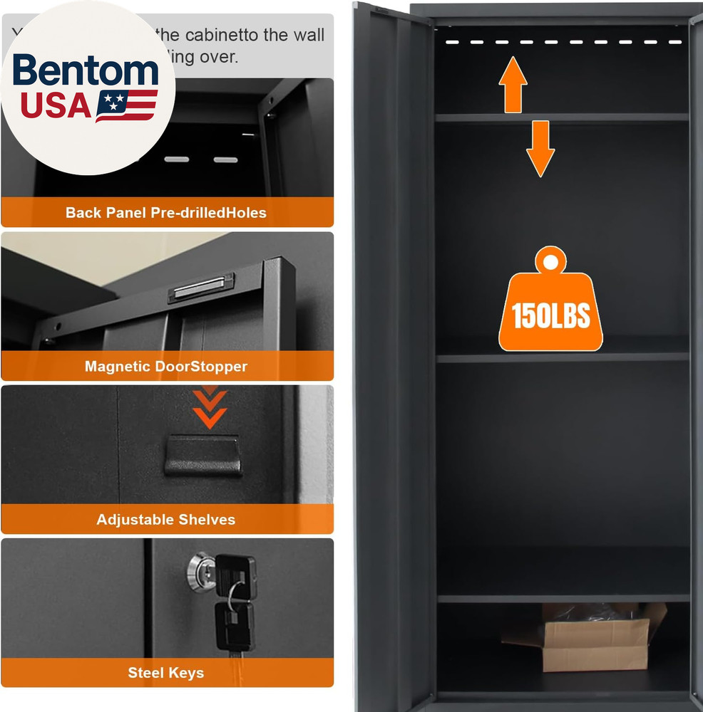 Garage Storage Cabinet System 9-Pcs Workshop Set Garage Cabinets and Storage Sys
