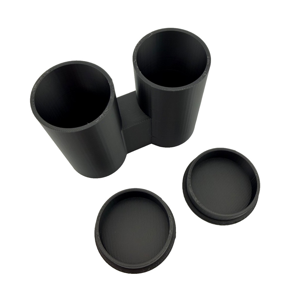 Microscope Objective Holder – RMS Compatible – Deep Case w/ Cap – USA Made (B)