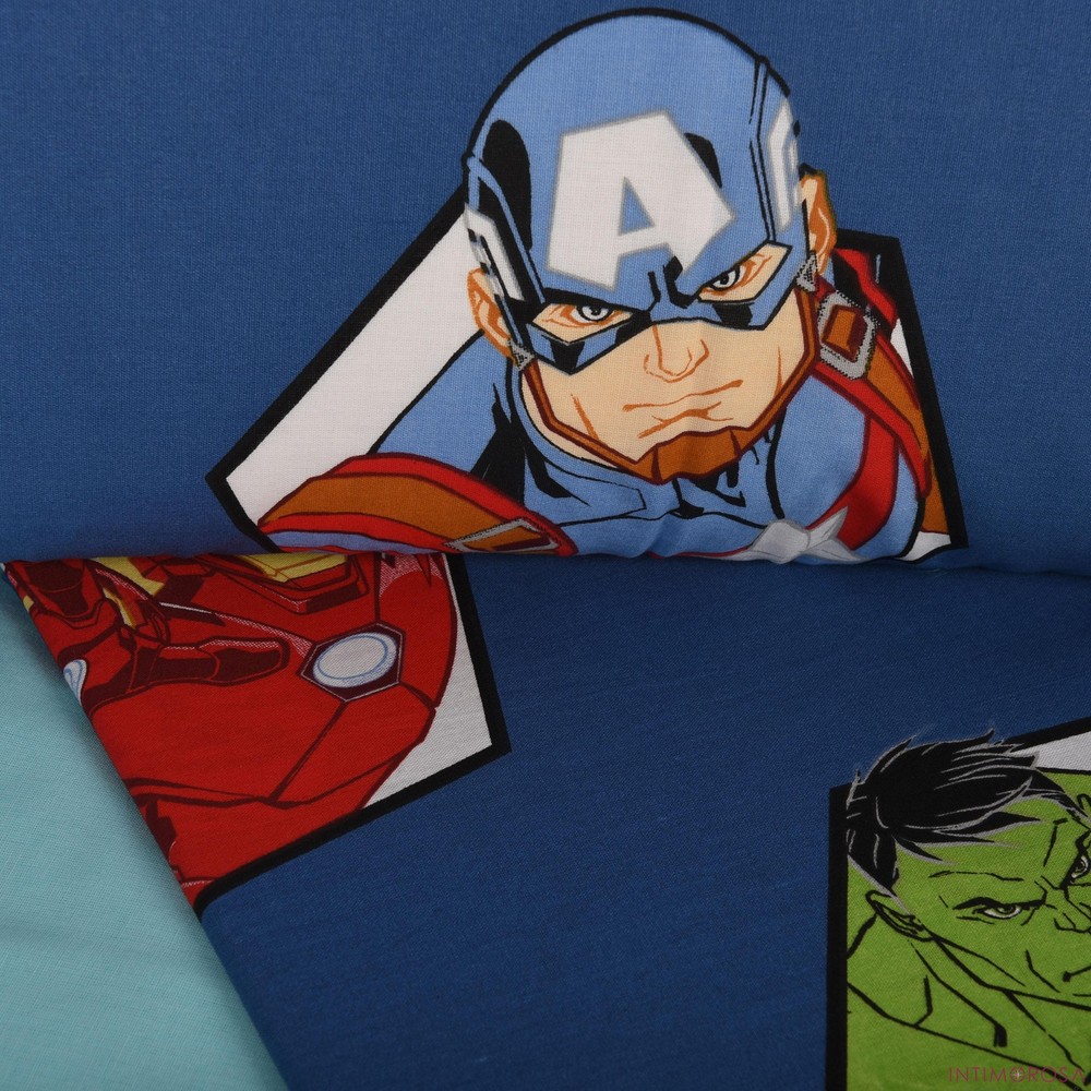 Avengers Comic Book Single Bed Pillowcase + Corner Bottom + Sheet...