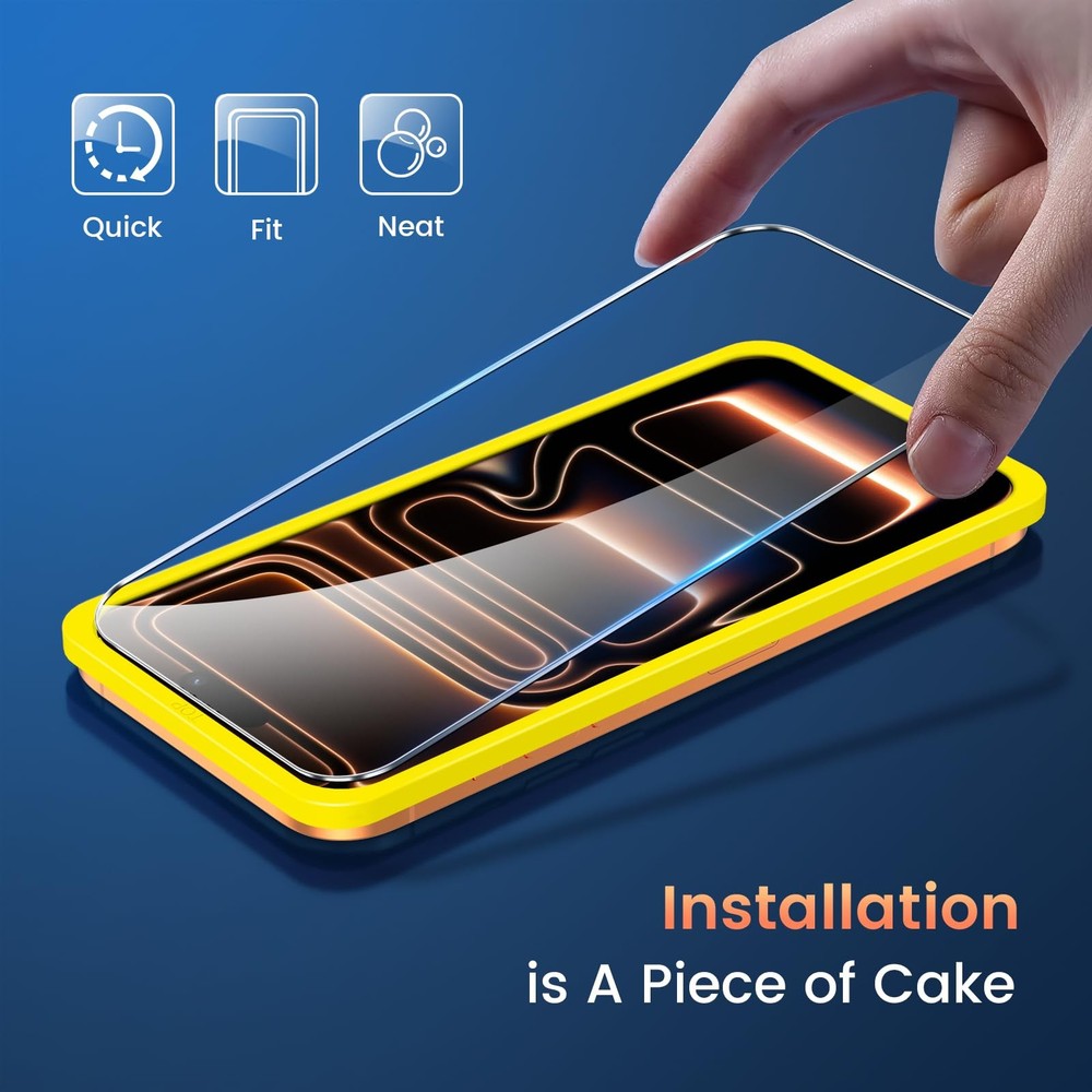 3 Pack Screen Protectors & 1 Set Camera Lens Protector for iPhone 17 Pro Max 6.9