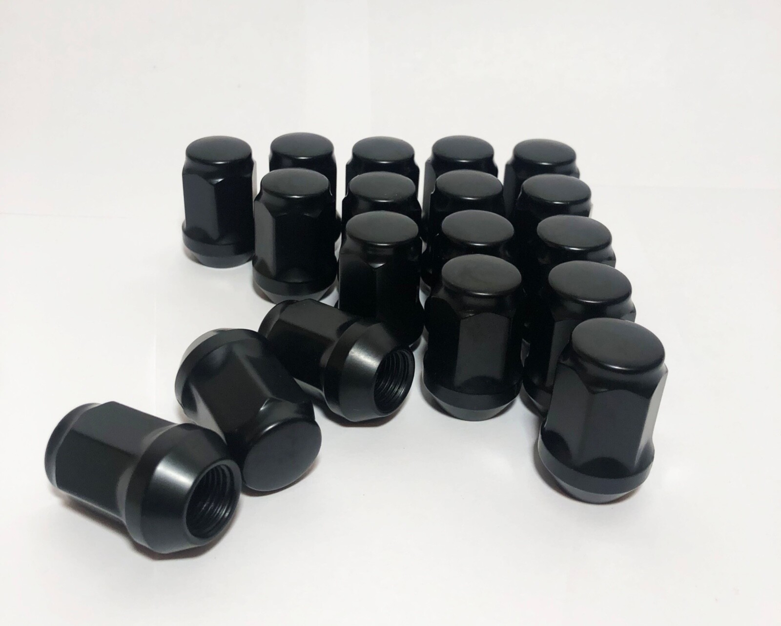 23 Black Jeep Lug Nuts 1/2x20 Bulge Acorn Closed End For Jeep Wrangler JK TJ YJ