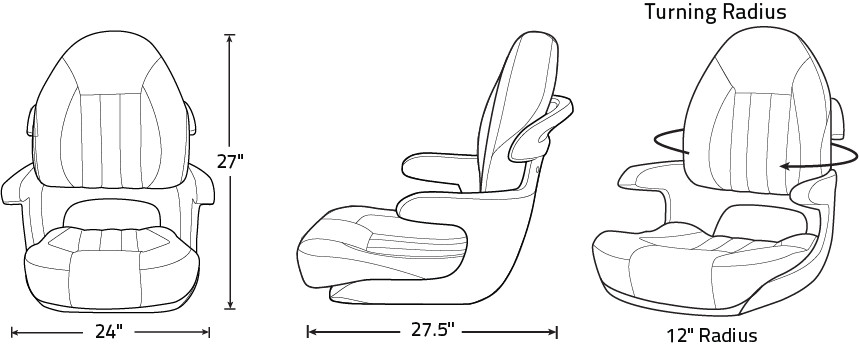 Tempress ProBax Captain's Boat Seat