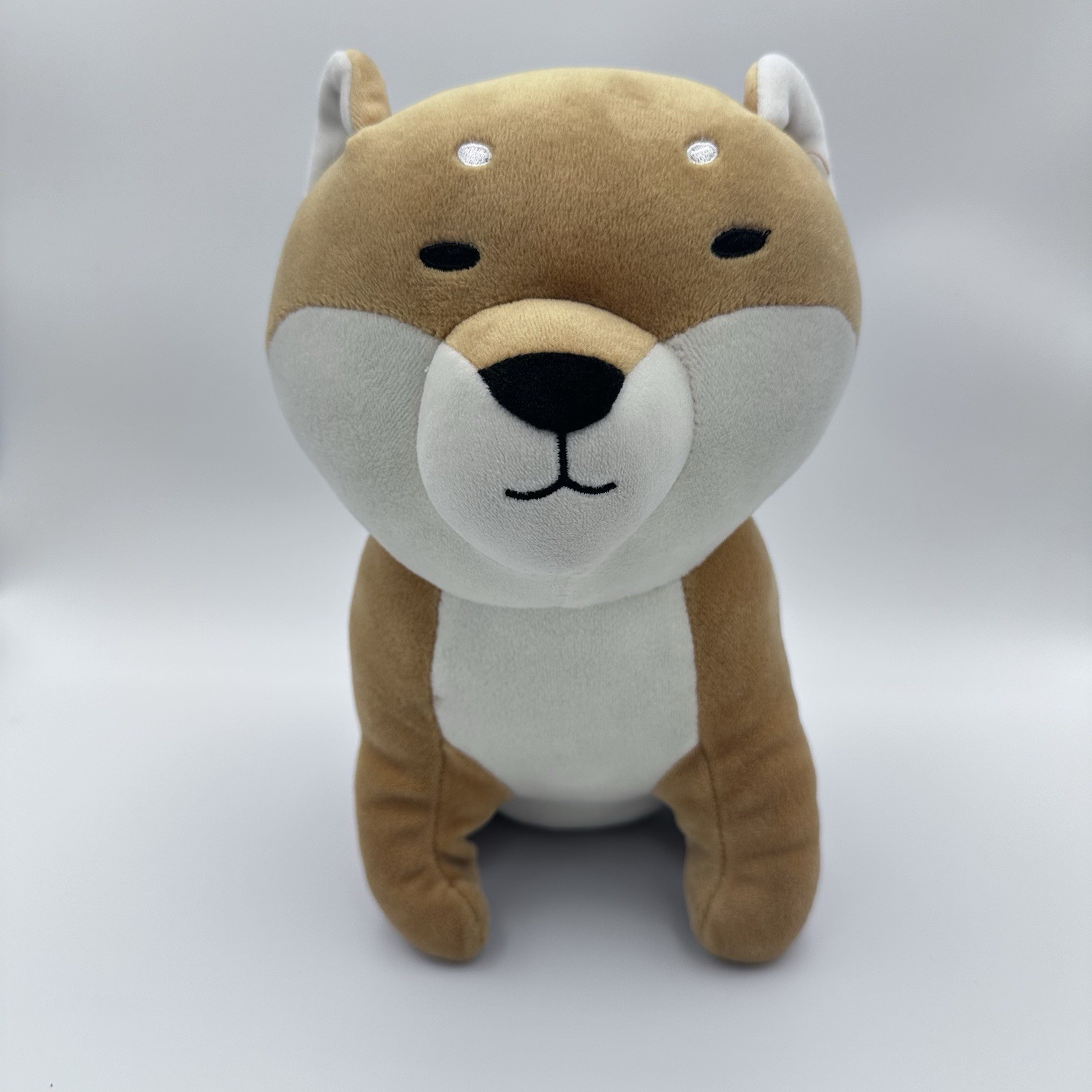 10” Miniso Life + 5” Bellzi Plush Stuffed Shiba Inu Corgi Dog Sitting Lot Of 2