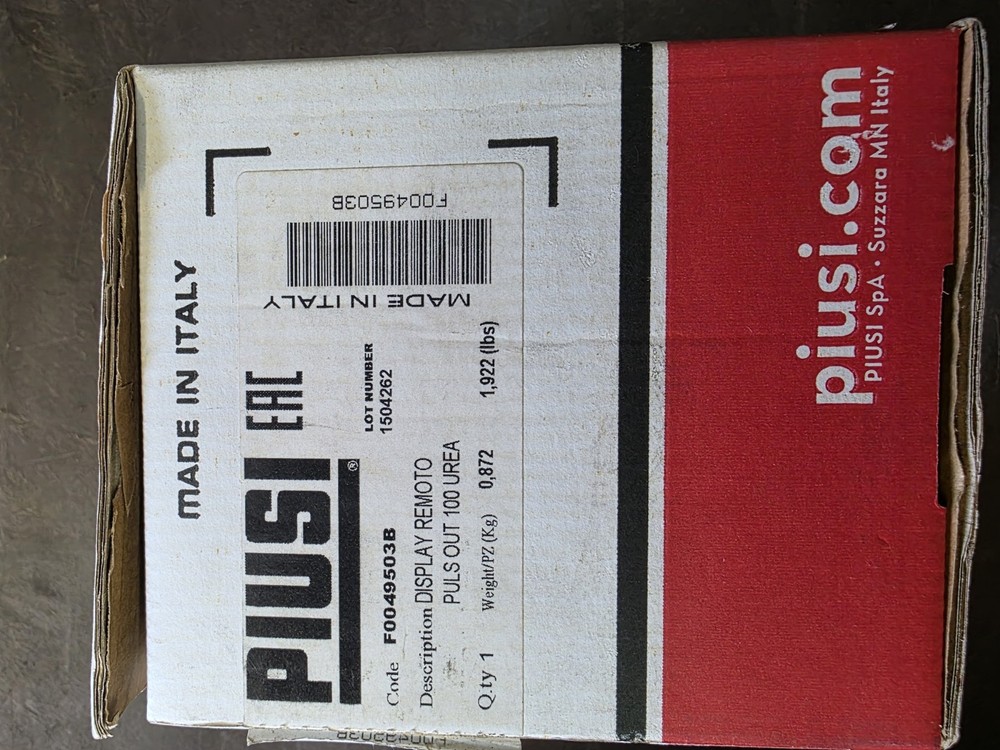 Piusi F0049503B Remote Display With Pulse Out