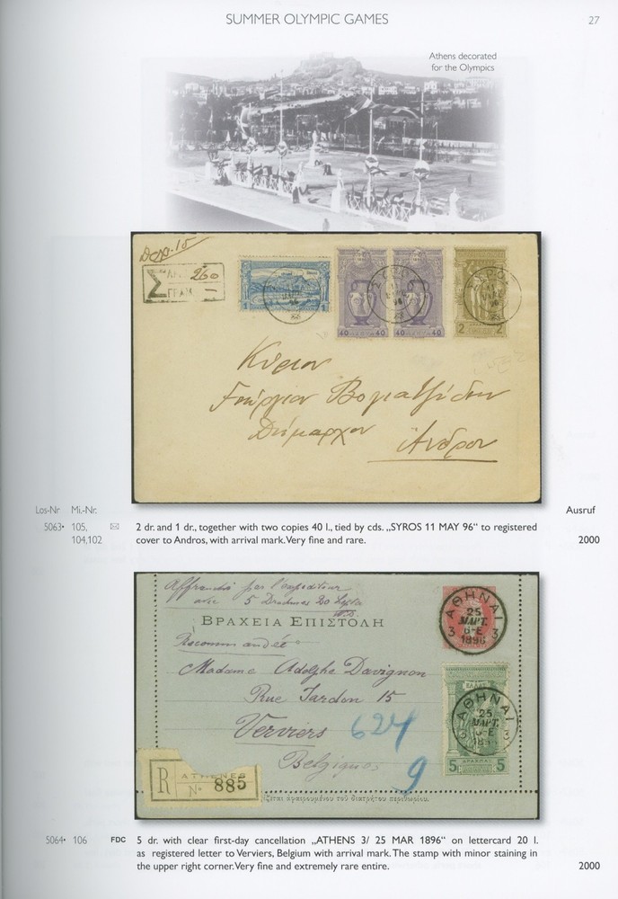 Summer Olympic Games Specialized Auction Catalog Kohler 2023