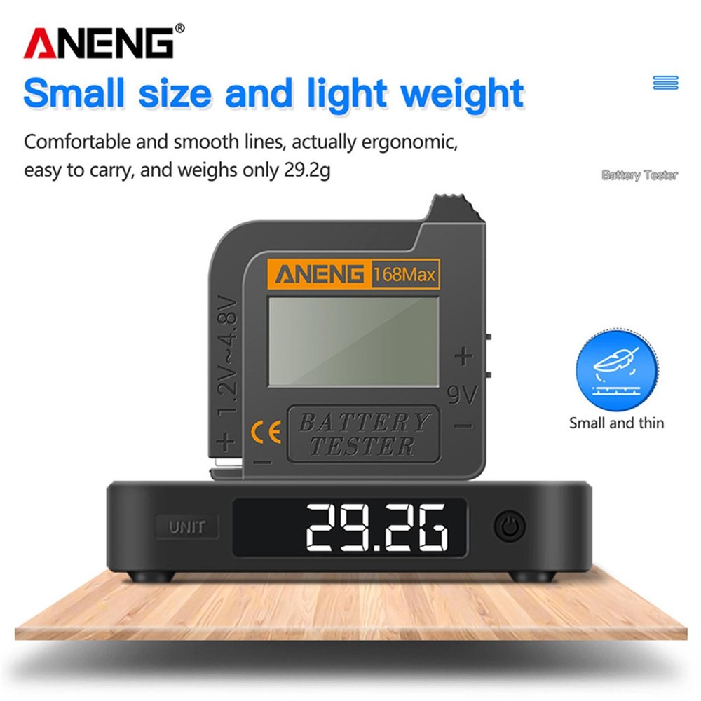 Digital Battery Tester Detector Diagnostic Volt Checker for AAA AA C Battery A
