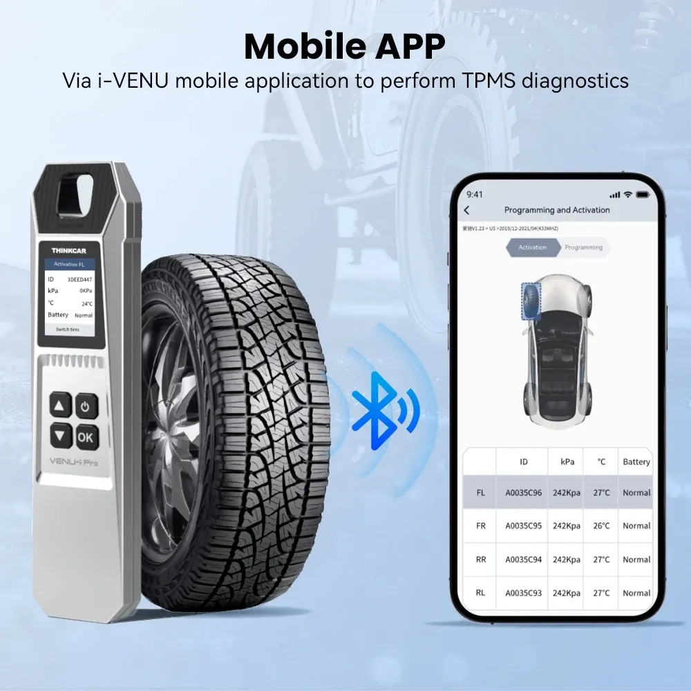 MUCAR 892BT+TKEY101+TPMS Programming Car AI Diagnostic Tool KEY Coding LifeFree