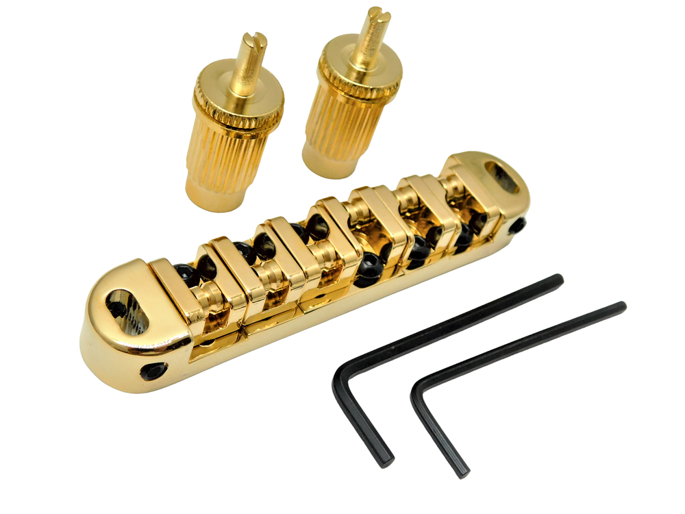 Wilkinson LOCKING ROLLER Bridge for Les Paul® Epiphone® Guitar - GOLD