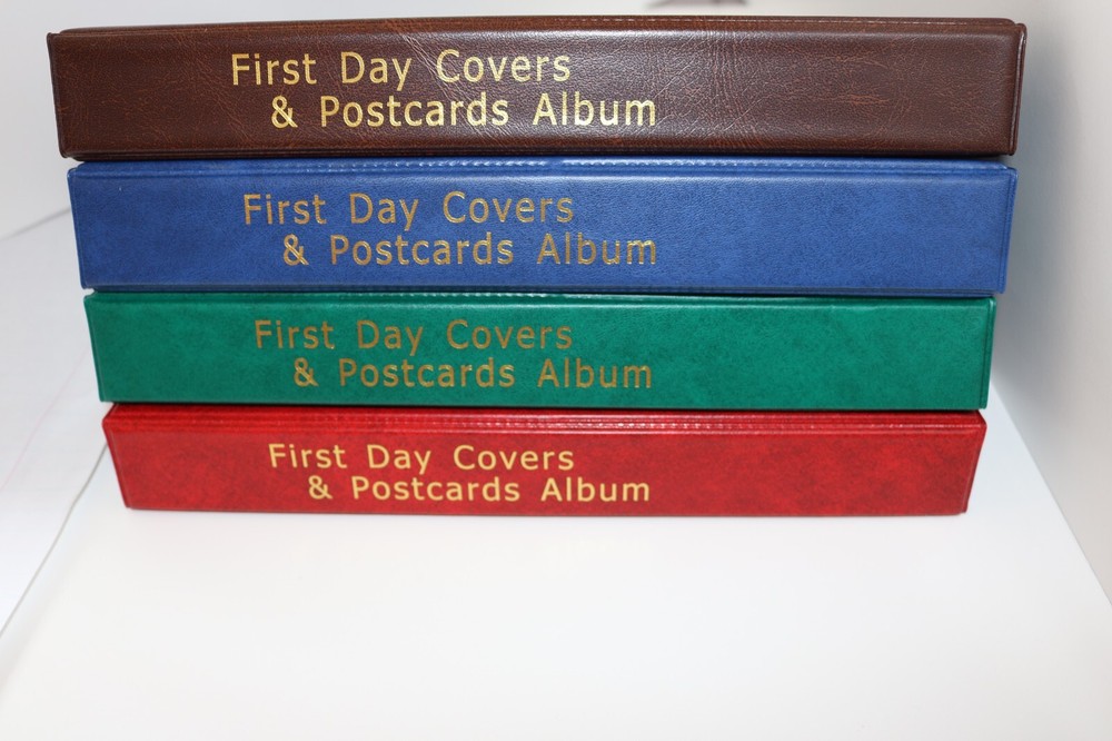 **New 500 First Day Covers & Postcards Album (Brown) & Extra 50 US FDCs 4 FREE.