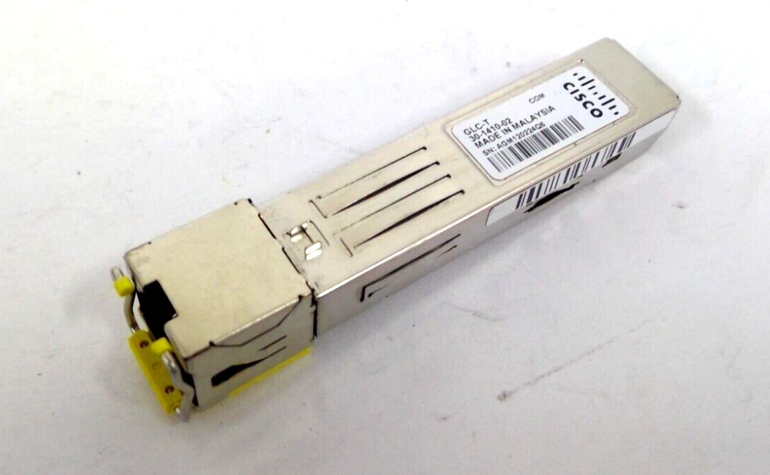 LOT OF 10 Original Cisco GLC-T 1000 BASE-T SFP Copper RJ-45 Transceiver