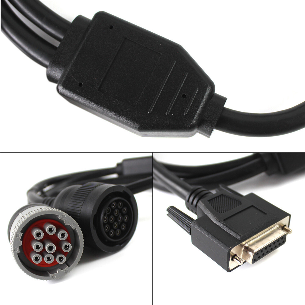 9pin & 14pin Split Y Service Cable For Diagnostic Adapter Tool ET-III COMS 4