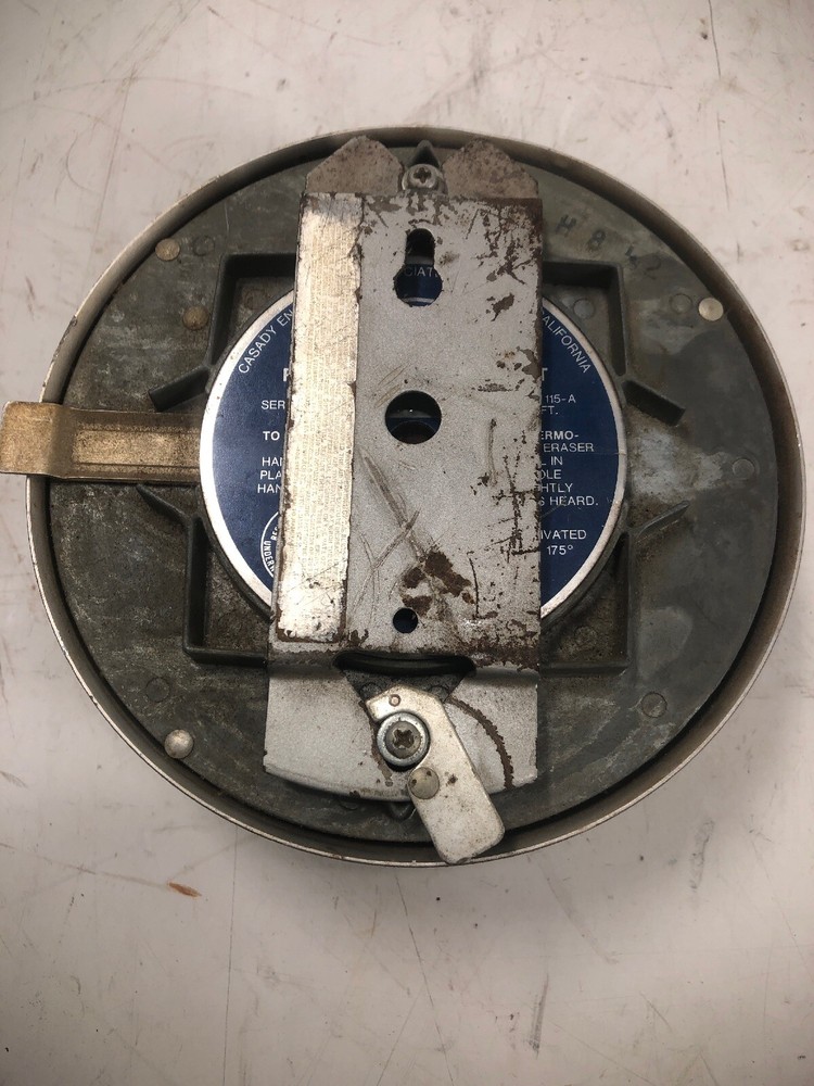 Vintage EMDEKO FIRE ALARM BELL SPRING WOUND 115-A