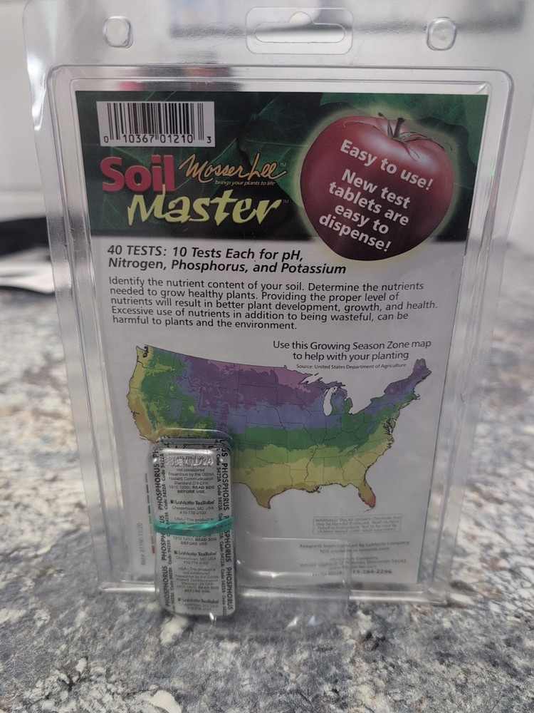 Mosser Lee Soil Testing Kit W/40 Tests 10-TEST-EACH-ELEMENT Accurate Easy to Use