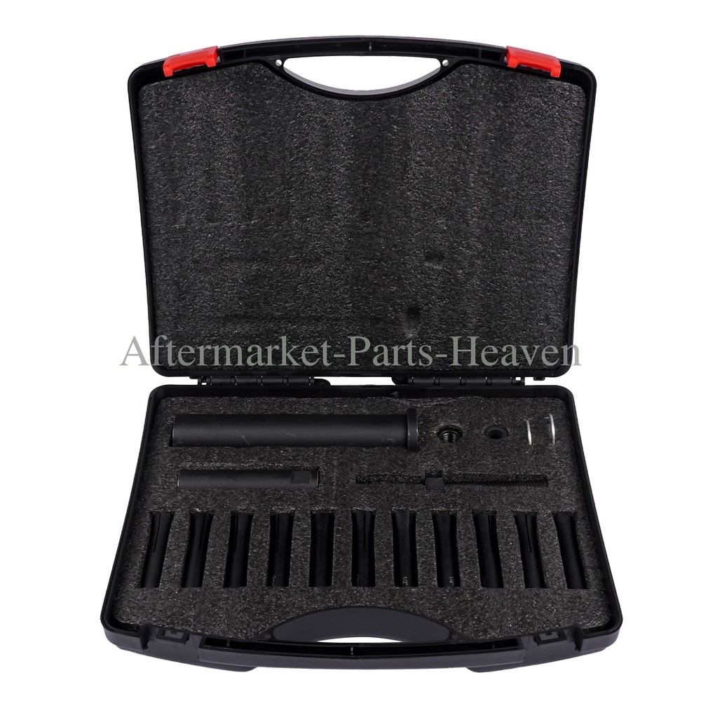 18pcs In-Line Dowel Pin Puller Master Set Includes Both SAE and Metric Collets