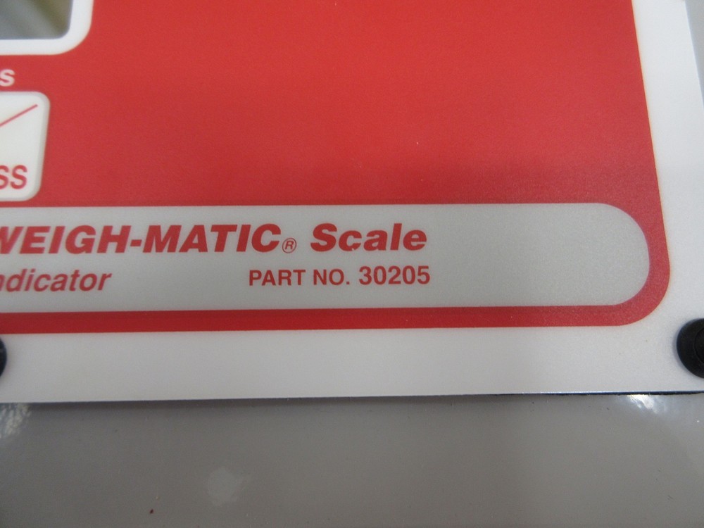 Chore-Time Digital Weigh-Matic Scale Model 100 Indicator 30205 Used