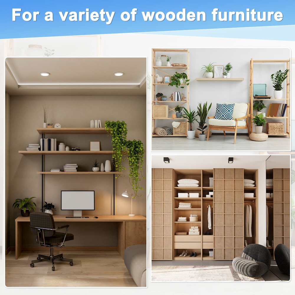 20-Pack Threaded Inserts for Wood, M5x10mm Threaded Insert Nuts [Silver Tone]