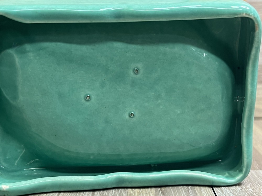 Blue ceramic ashtray with Rose