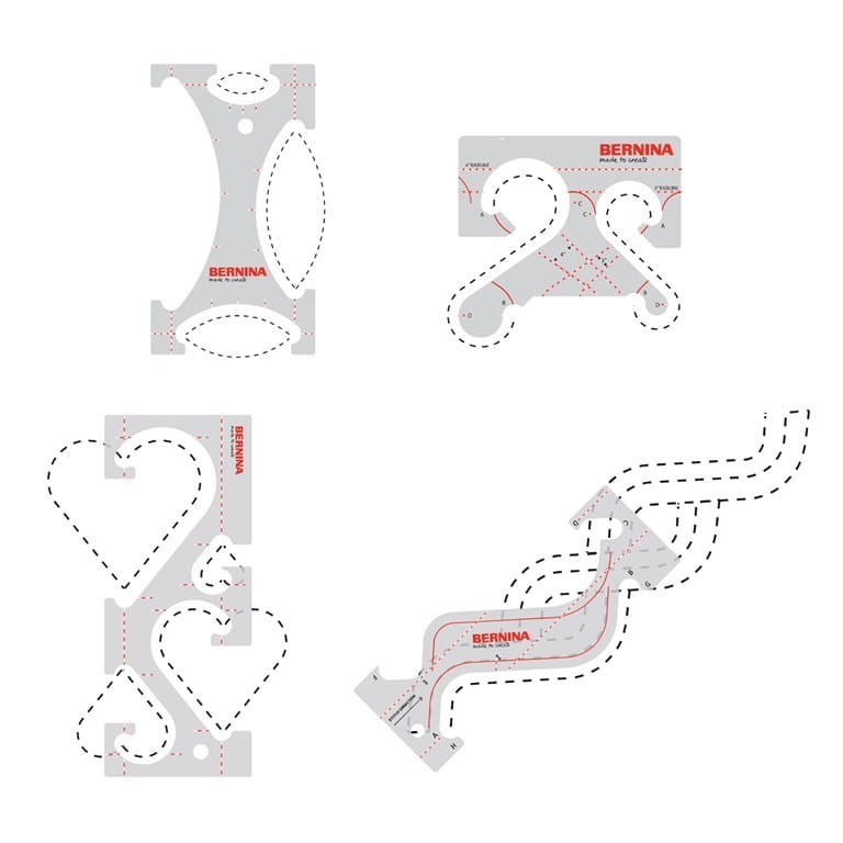Bernina Borders Ruler Kit - for Ruler Work Quilting