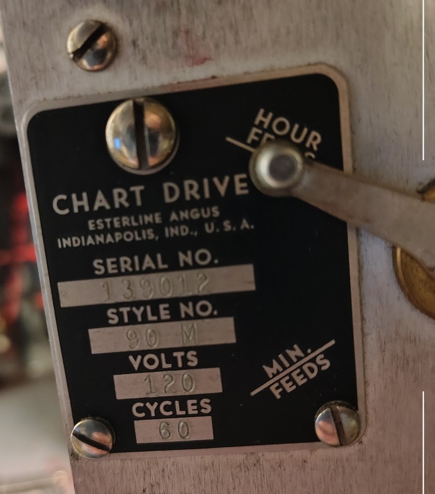 Vintage Working ESTERLINE ANGUS Chart RECORDER Model AW