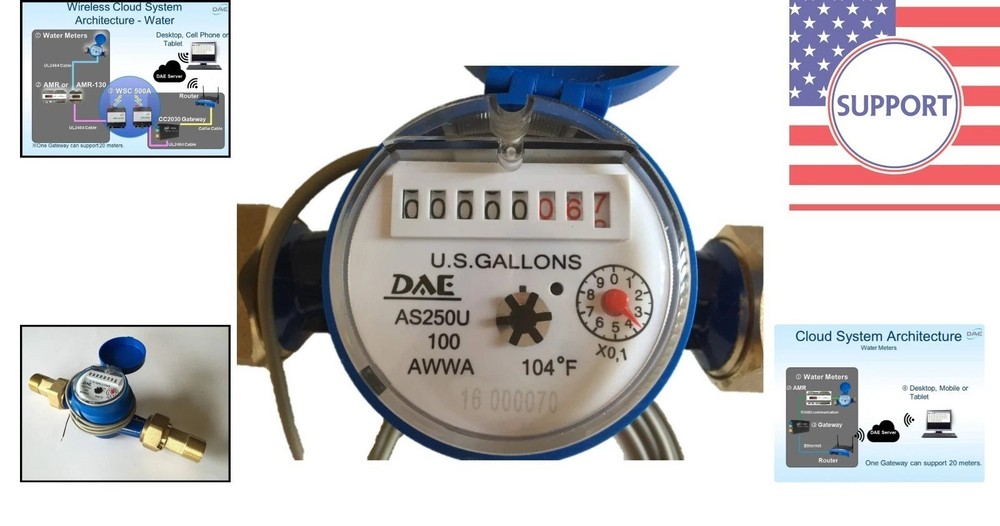 1" Pulse Output Water Meter - Accurate Cloud Metering for Efficient Consumption