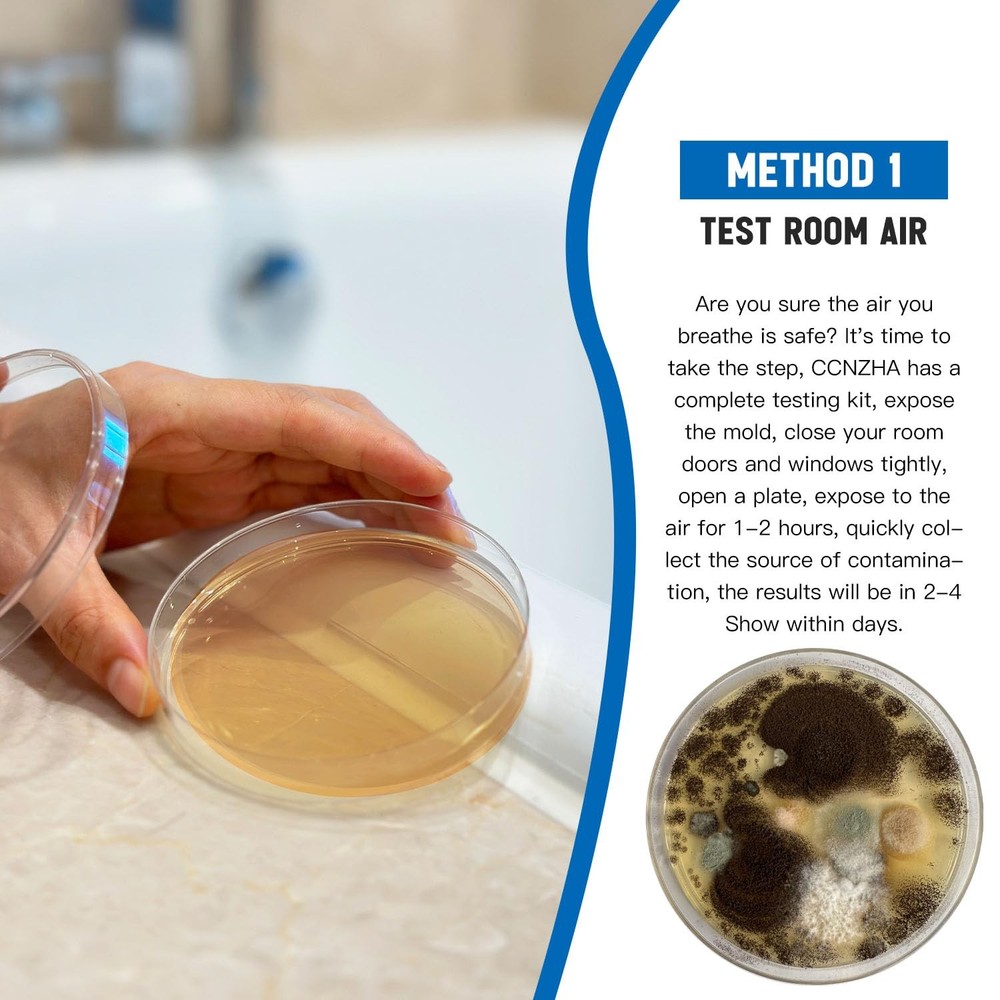 Home Mold Test Kit - 6 Tests, Black Mold Detector, Free Lab Analysis