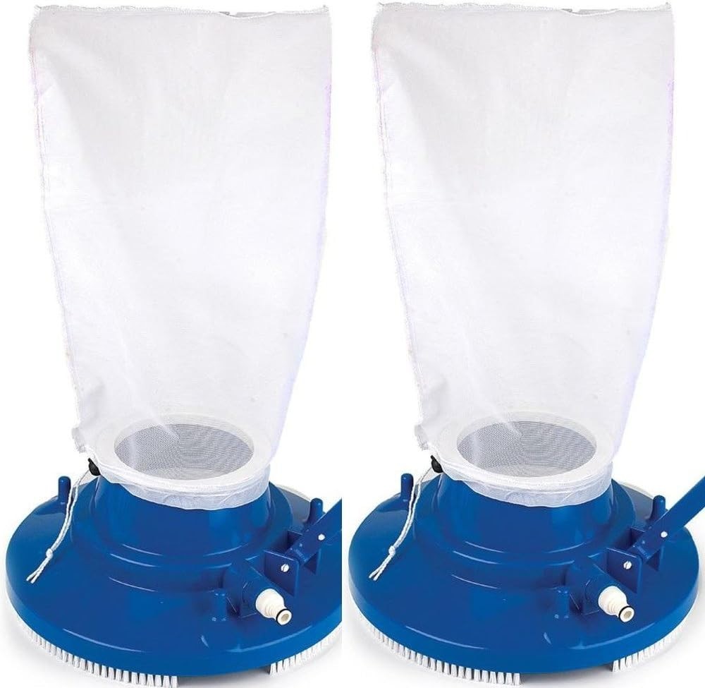 Durable Pull & Lock Mesh Bag for Efficient Pool Leaf Cleaning - 1