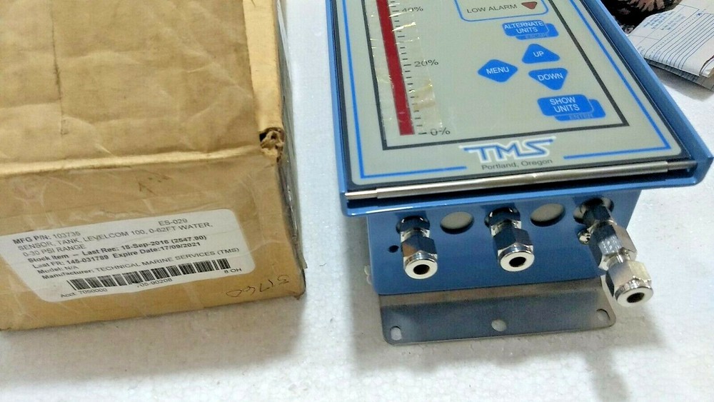 TMS Levelcom 100 Liquid Level Computer - 0-62FT Water 0-30 PSI Range - 103735