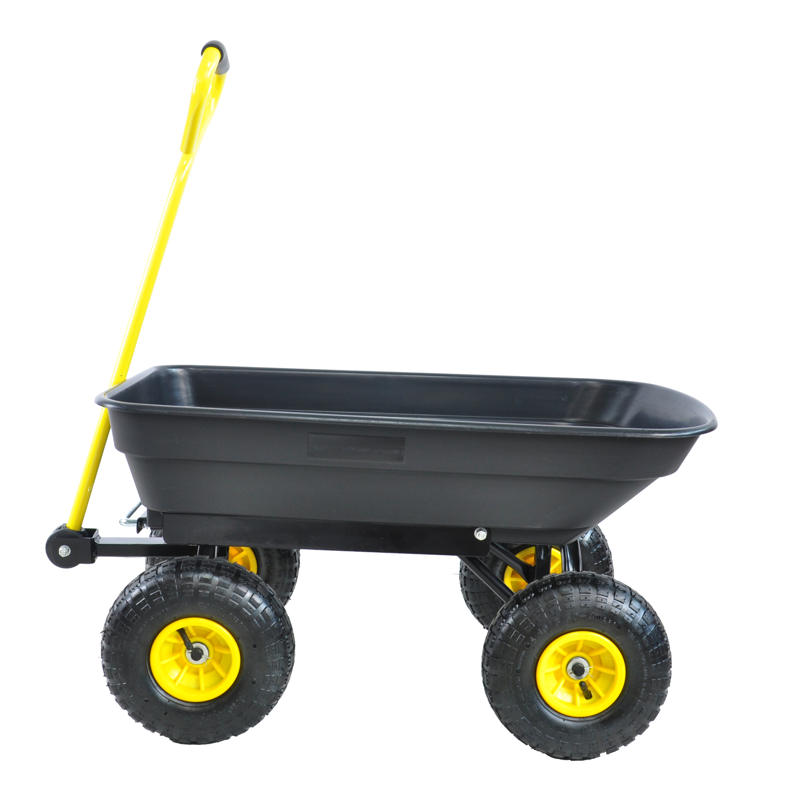 Wheelbarrow Heavy Duty Wagon Garden Cart Yard Dump Lawn Utility Outdoor Black