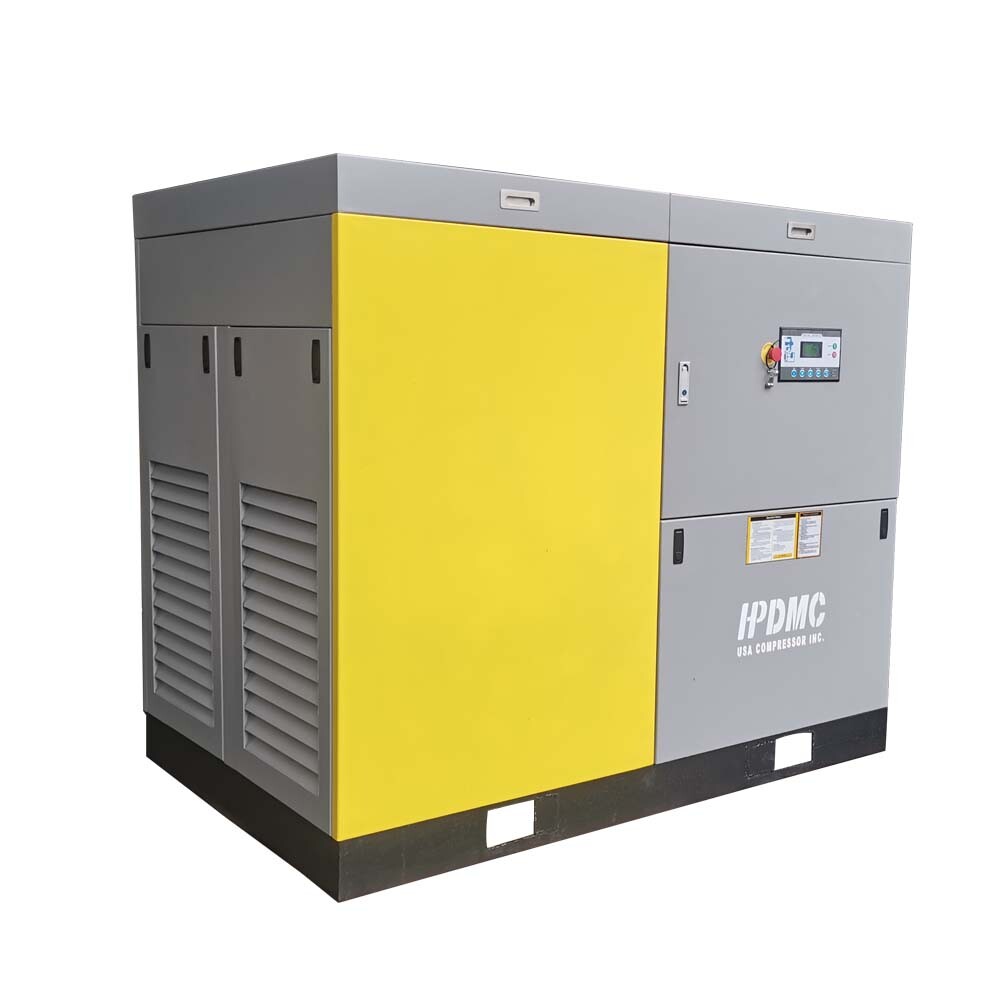 460V 3 Phase 100HP Variable Frequency Drive Rotary Screw Air Compressor 425cfm