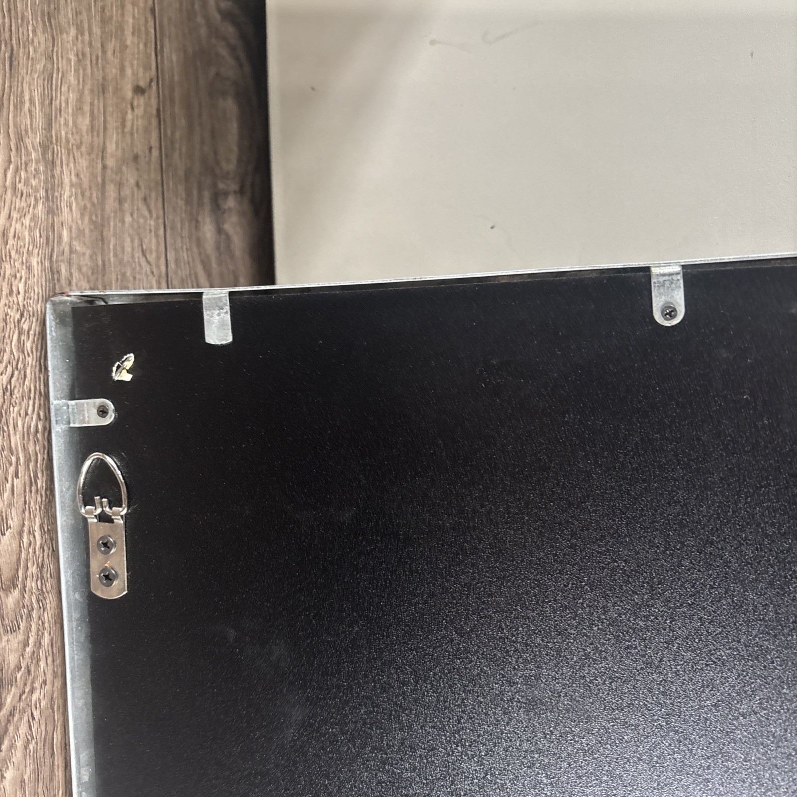 Rectangular Chalk Board with Galvanized Metal Frame,13x23in Blank And Silver