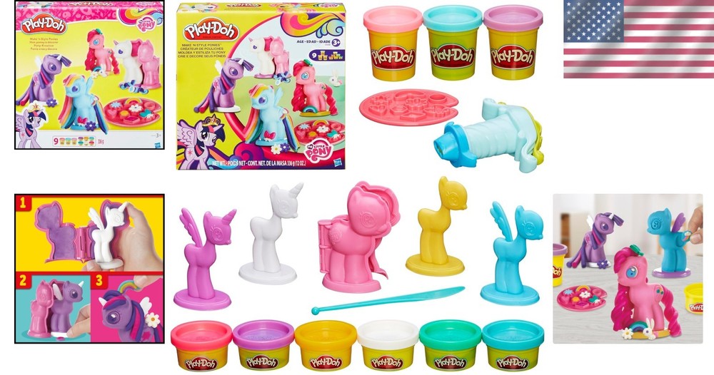 Educational Play-Doh Make & Style Ponies Set for Ages 2+ – Creative Expression