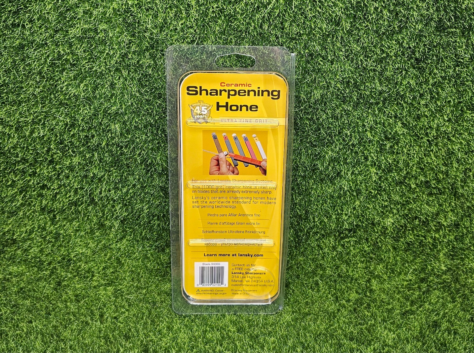 Lansky Ulta Fine Natural Arkansas Hone Knife Sharpener Polishing Stone - S1000