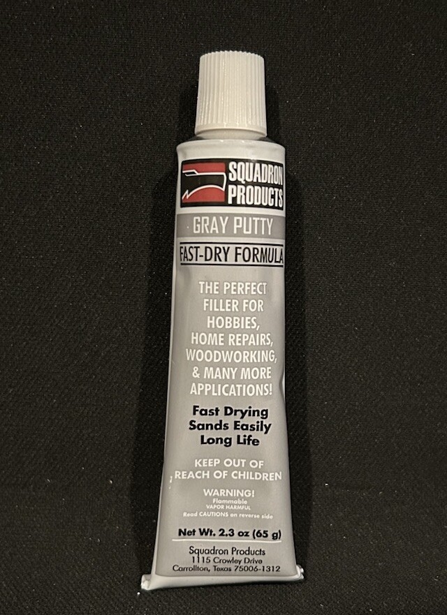 (1) Squadron Tools 20202, Grey Putty Fast Dry Formula