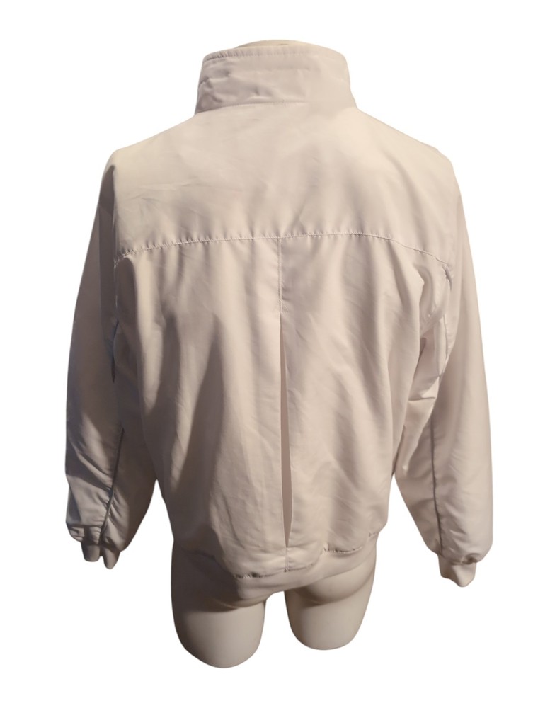 Taylor Men's Bowling Jacket White Polyester - medium