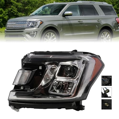 Headlight Assembly Driver Side Halogen Compatible with Expedition XLT Left