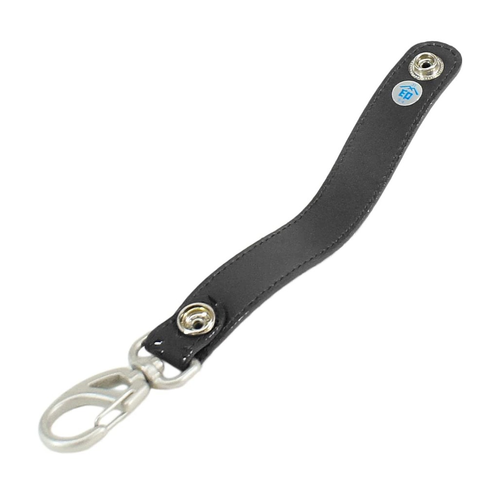 Key Holder Strap Deer Leather Black Dragonfly Pattern Japan